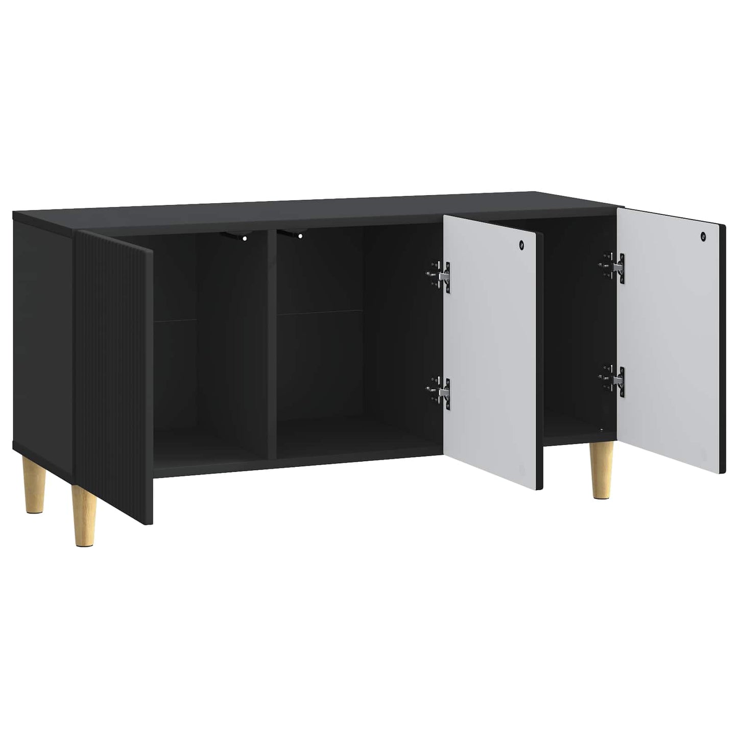 TV-Schränk 99 x 34,5 x 50 cm Schwarz Holzwerkstoff