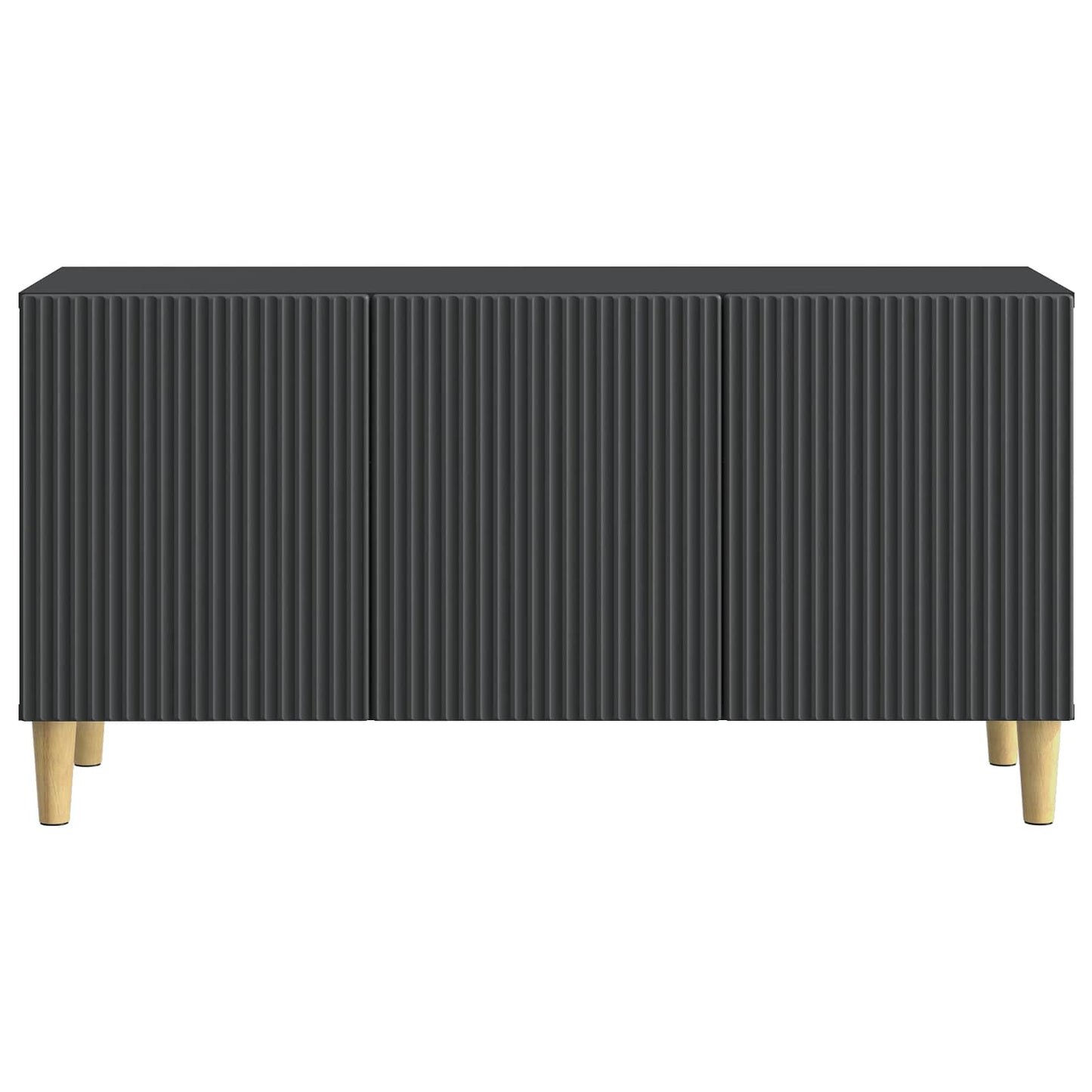 TV-Schränk 99 x 34,5 x 50 cm Schwarz Holzwerkstoff