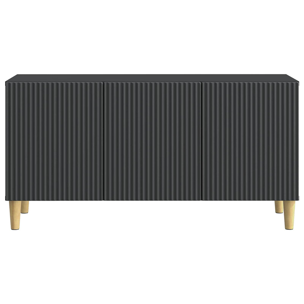 TV-Schränk 99 x 34,5 x 50 cm Schwarz Holzwerkstoff