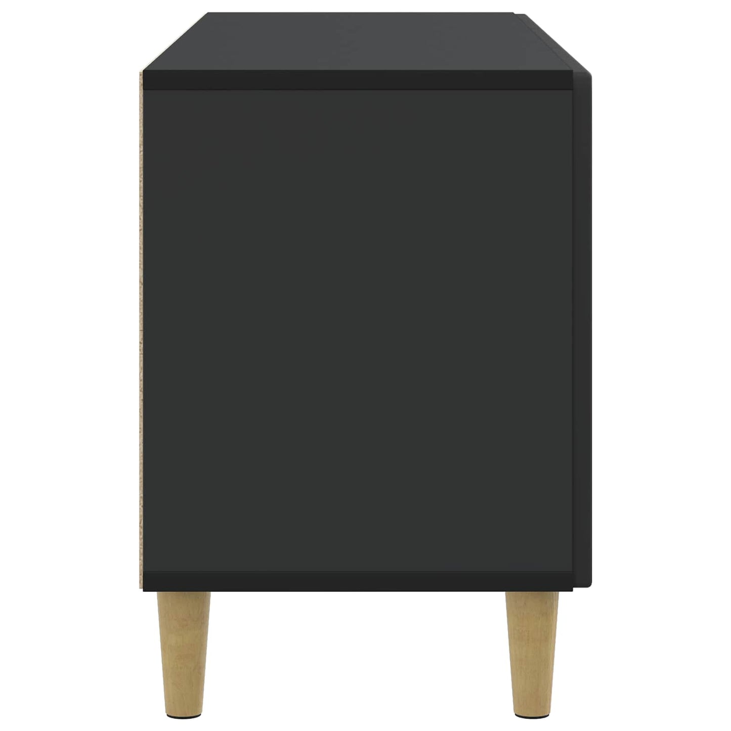 TV-Schränk 99 x 34,5 x 50 cm Schwarz Holzwerkstoff