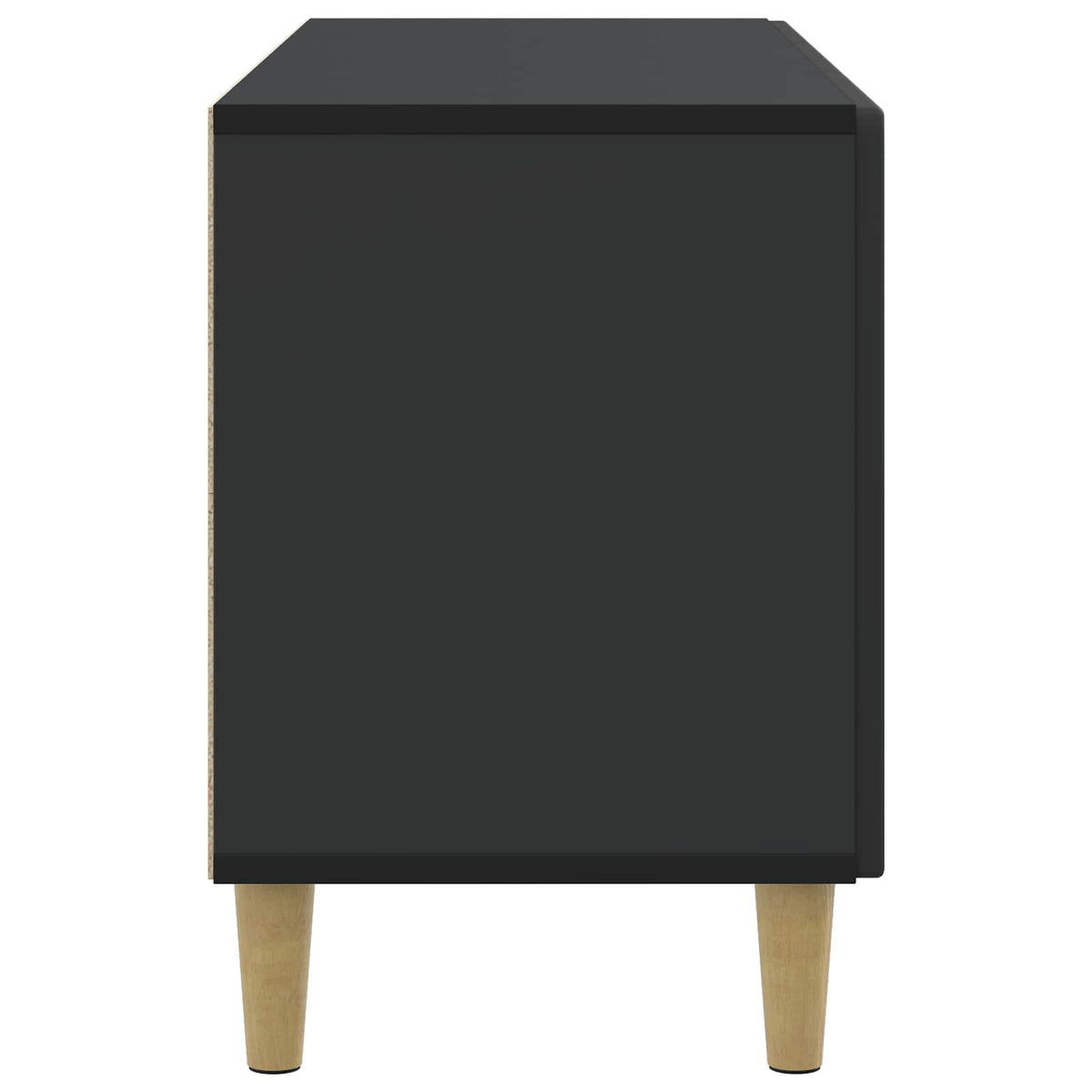 TV-Schränk 99 x 34,5 x 50 cm Schwarz Holzwerkstoff