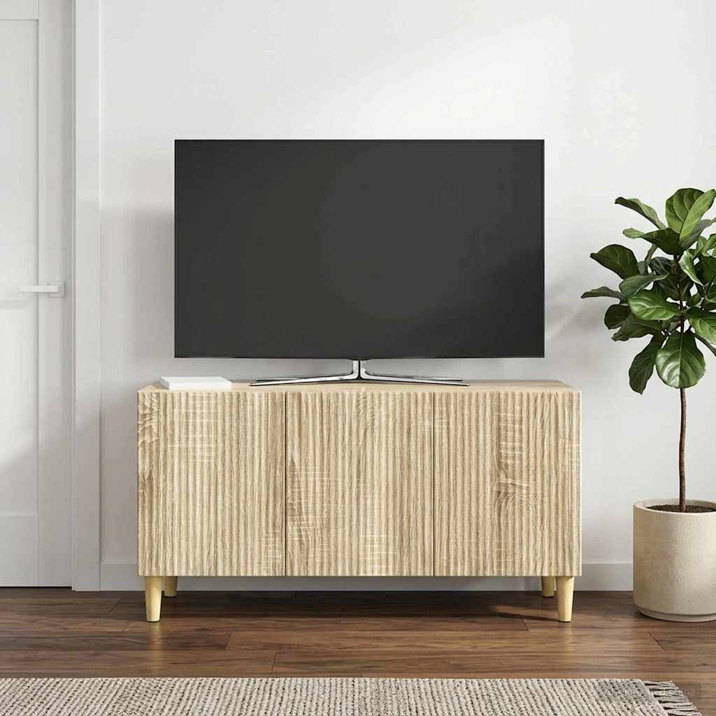 TV-Schränk 99 x 34,5 x 50 cm Sonoma-Eiche Holzwerkstoff