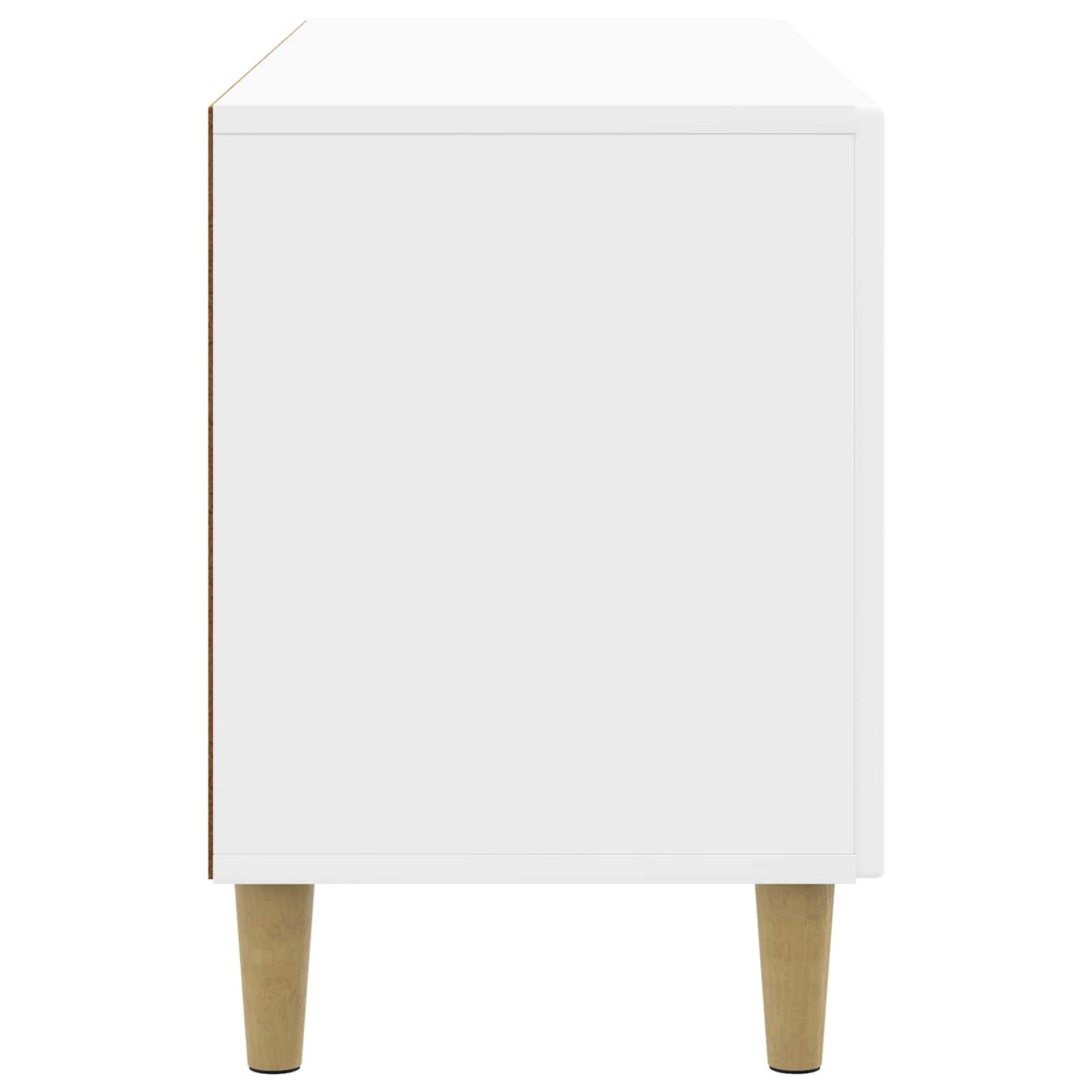 TV-Schränk 99 x 34,5 x 50 cm Hochglanz Weiß Holzwerkstoff