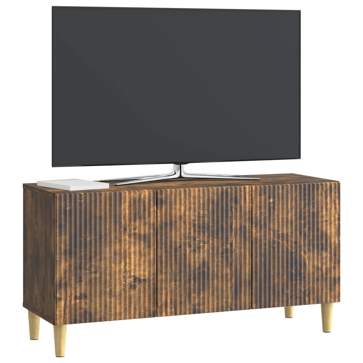 TV-Schränk 99 x 34,5 x 50 cm Räuchereiche Holzwerkstoff