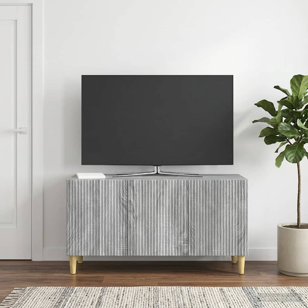 TV-Schränk 99 x 34,5 x 50 cm Sonoma-Grau Holzwerkstoff