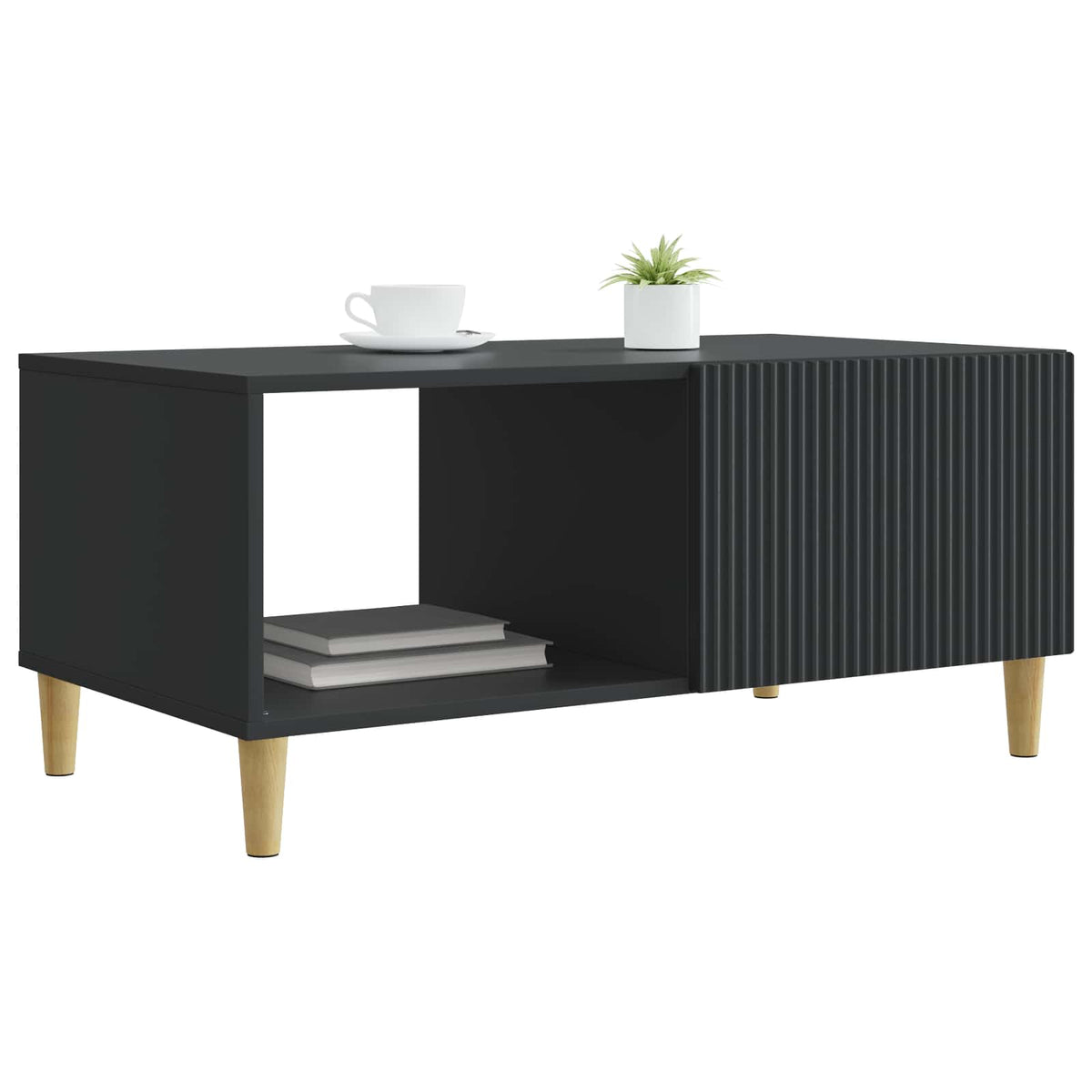 Couchtisch Schwarz 90 x 50 x 40 cm Holzwerkstoff