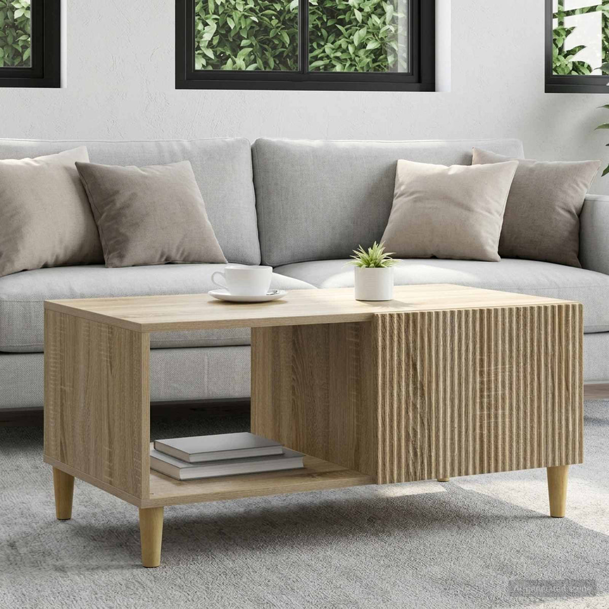 Couchtisch Sonoma-Eiche 90 x 50 x 40 cm Holzwerkstoff