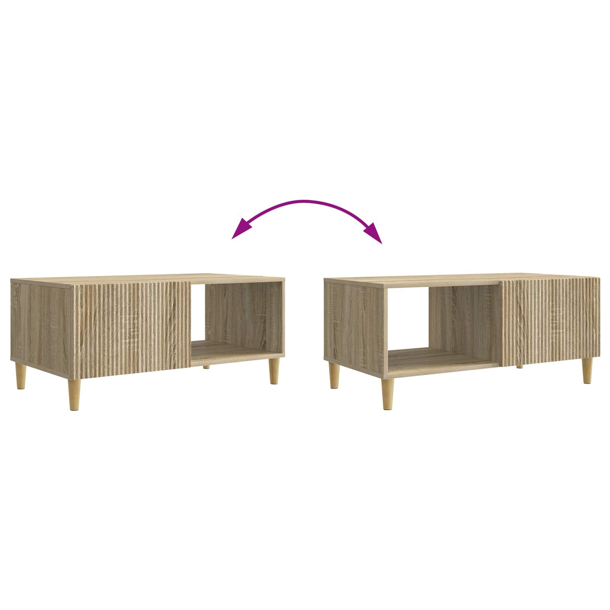 Couchtisch Sonoma-Eiche 90 x 50 x 40 cm Holzwerkstoff
