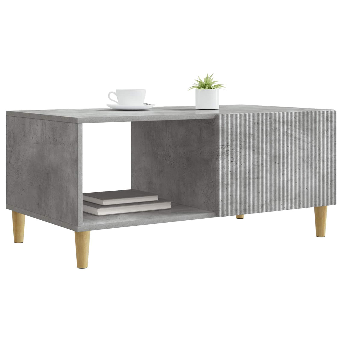 Couchtisch Betongrau 90 x 50 x 40 cm Holzwerkstoff