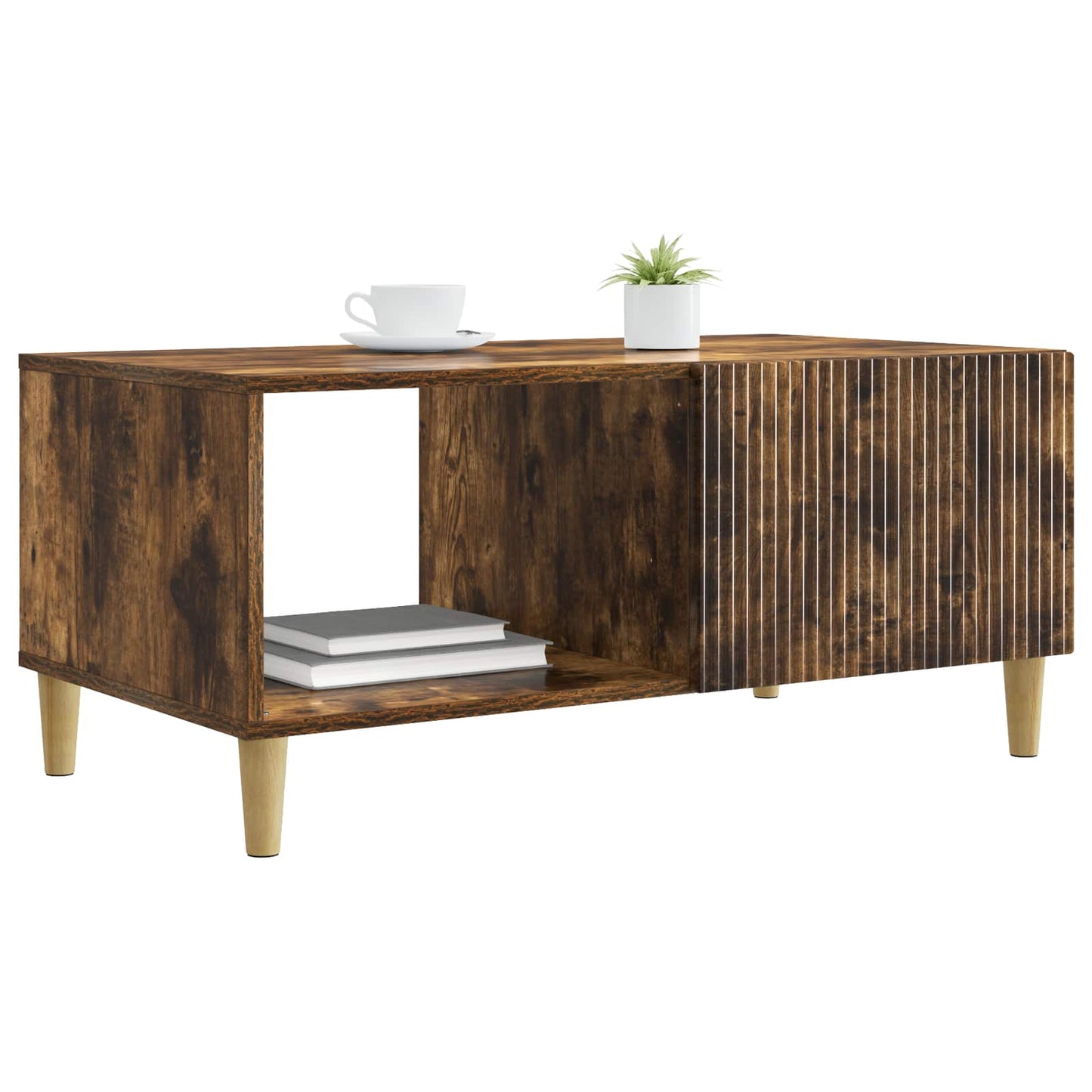Couchtisch Räuchereiche 90 x 50 x 40 cm Holzwerkstoff