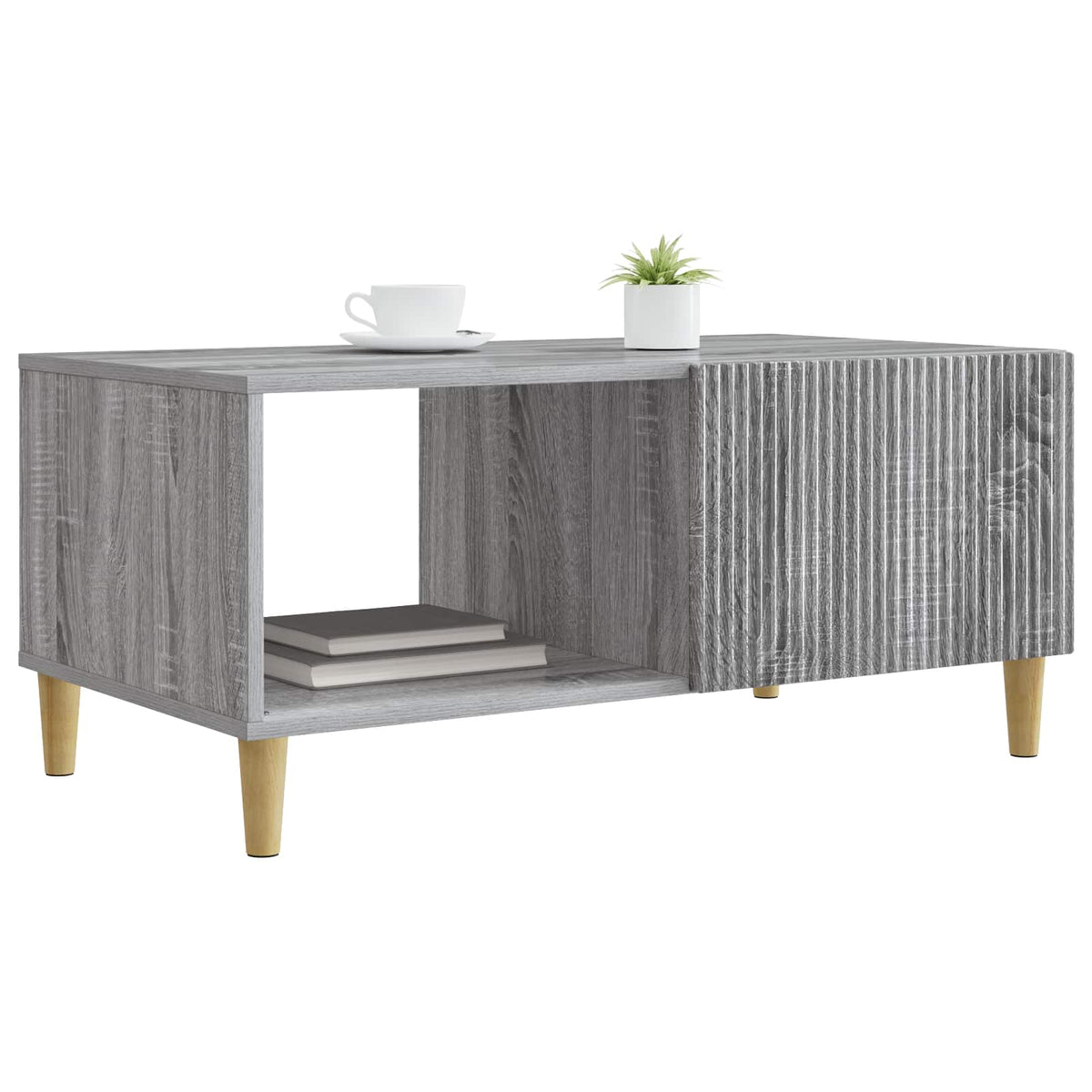 Couchtisch Sonoma-Grau 90 x 50 x 40 cm Holzwerkstoff