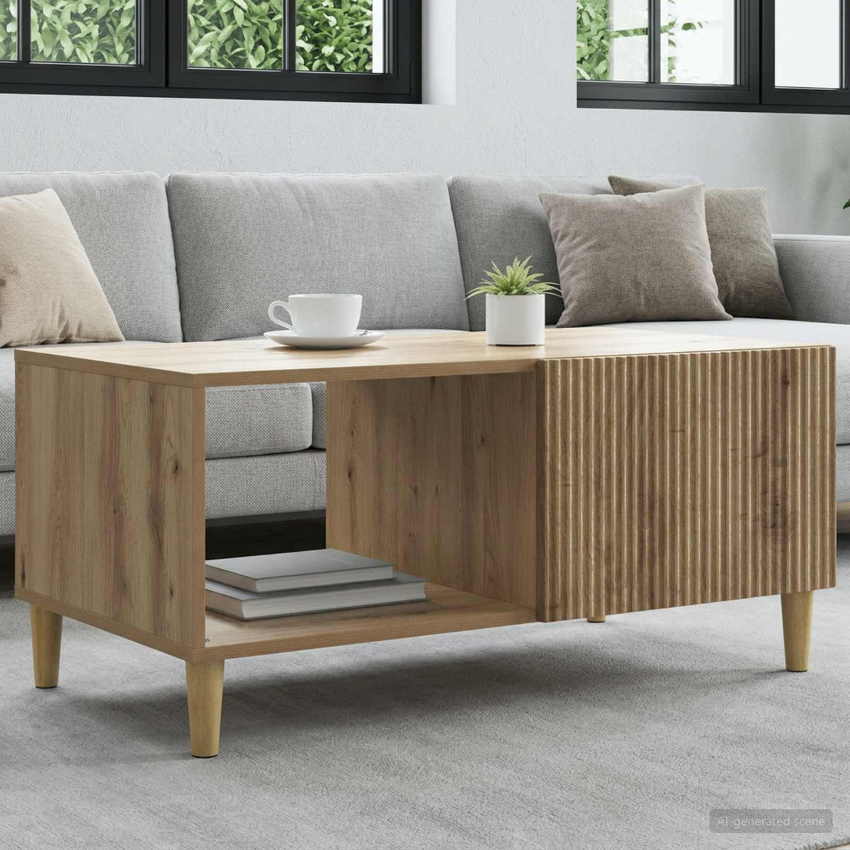 Couchtisch Artisan-Eiche 90 x 50 x 40 cm Holzwerkstoff