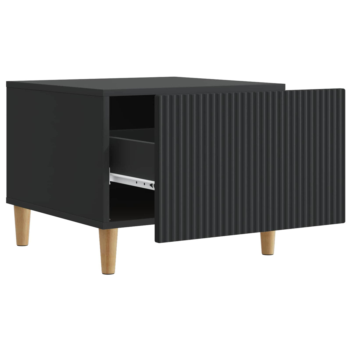 Couchtisch mit Schubladen Schwarz 49 x 50 x 40 cm Holzwerkstoff