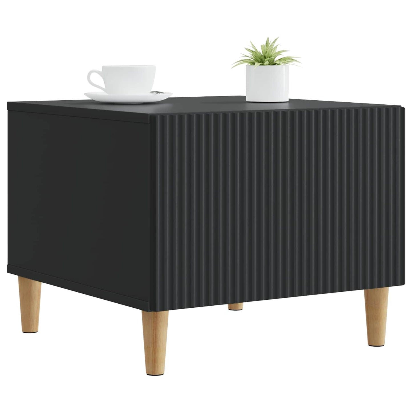 Couchtisch mit Schubladen Schwarz 49 x 50 x 40 cm Holzwerkstoff