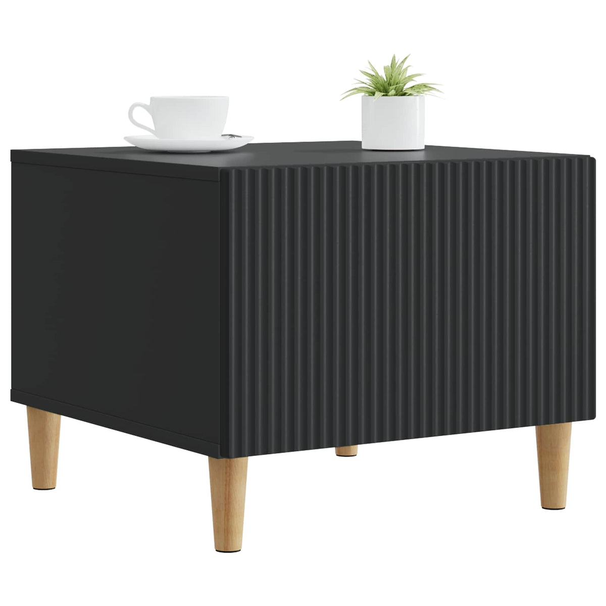 Couchtisch mit Schubladen Schwarz 49 x 50 x 40 cm Holzwerkstoff
