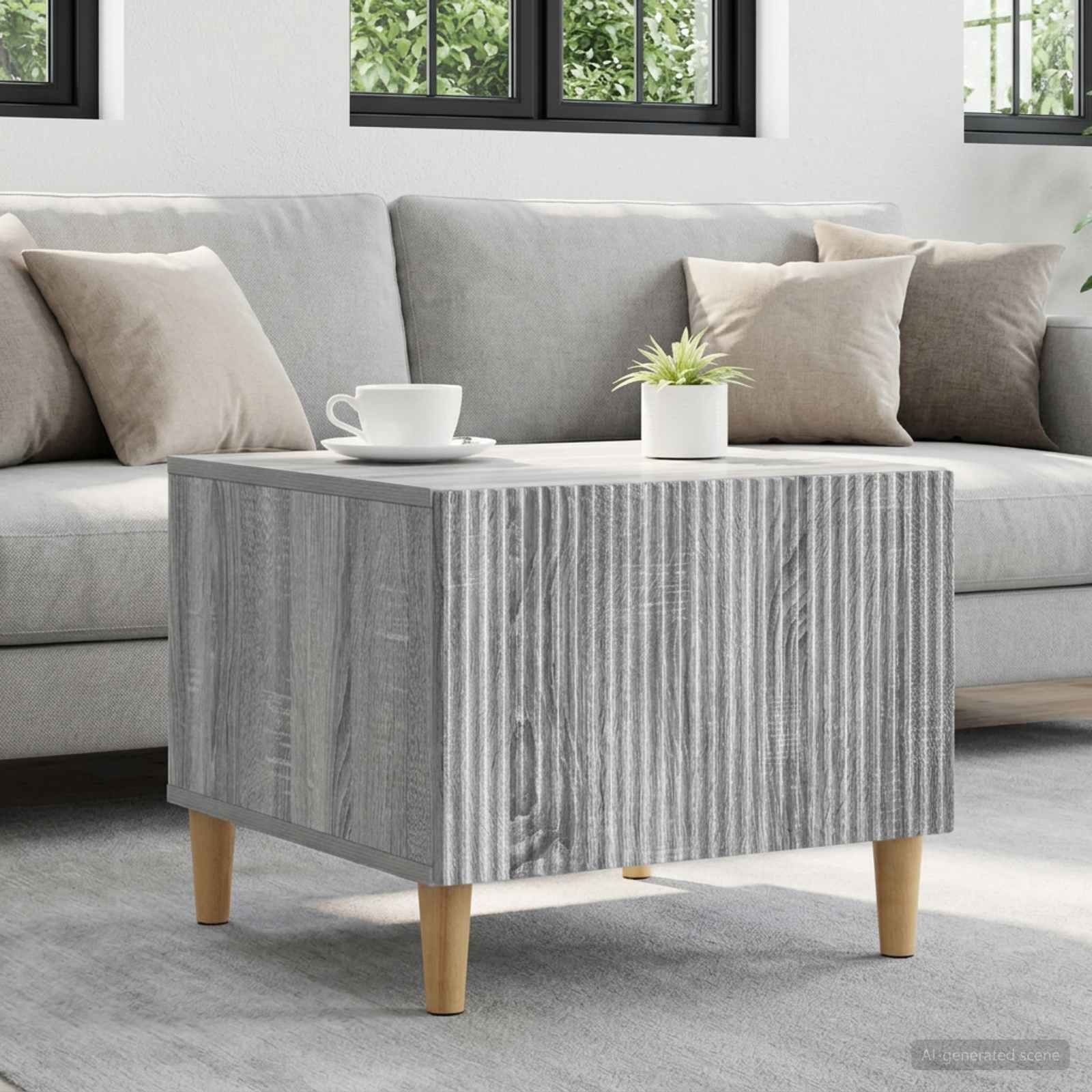 Couchtisch Graues Sonoma 49 x 50 x 40 cm Holzwerkstoff