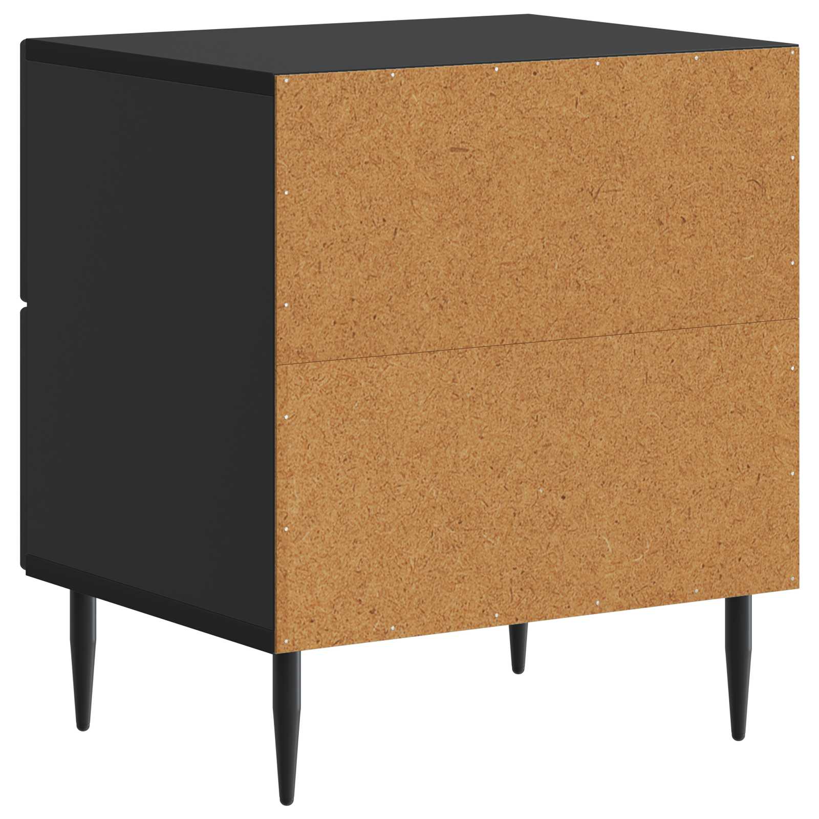Nachttisch 2 Stk. Schwarz 43 x 34,5 x 47,5 cm Holzwerkstoff