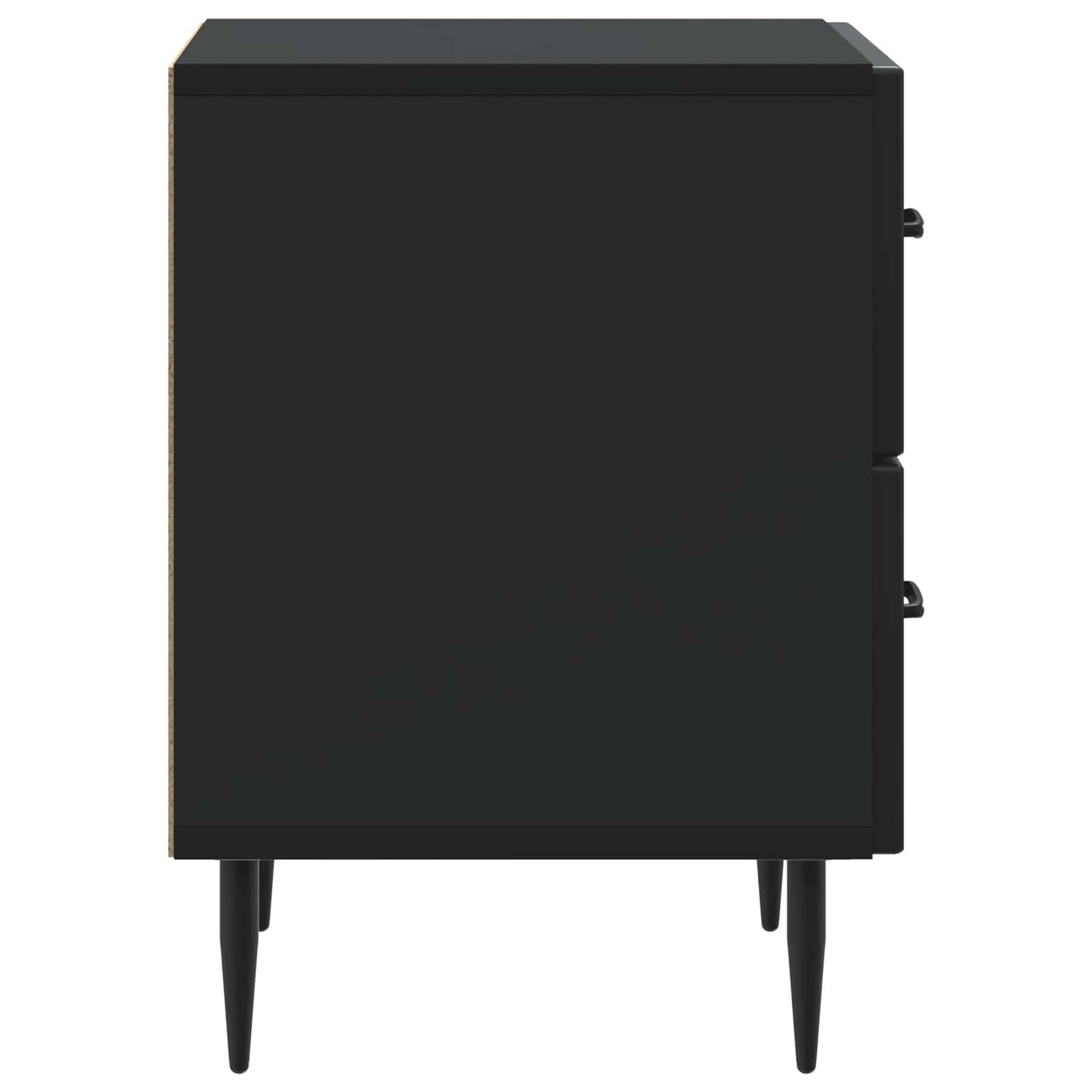 Nachttisch 2 Stk. Schwarz 43 x 34,5 x 47,5 cm Holzwerkstoff