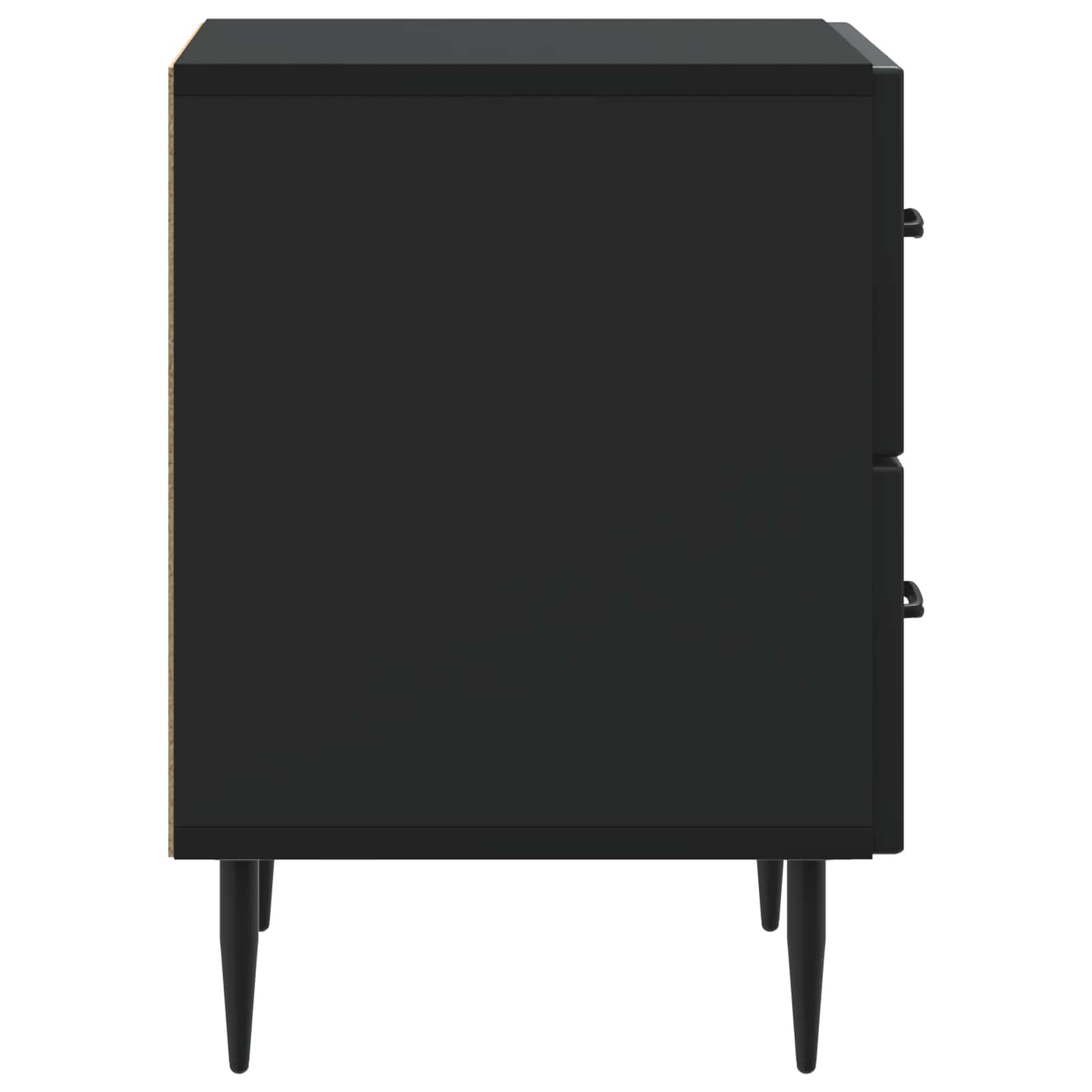 Nachttisch 2 Stk. Schwarz 43 x 34,5 x 47,5 cm Holzwerkstoff