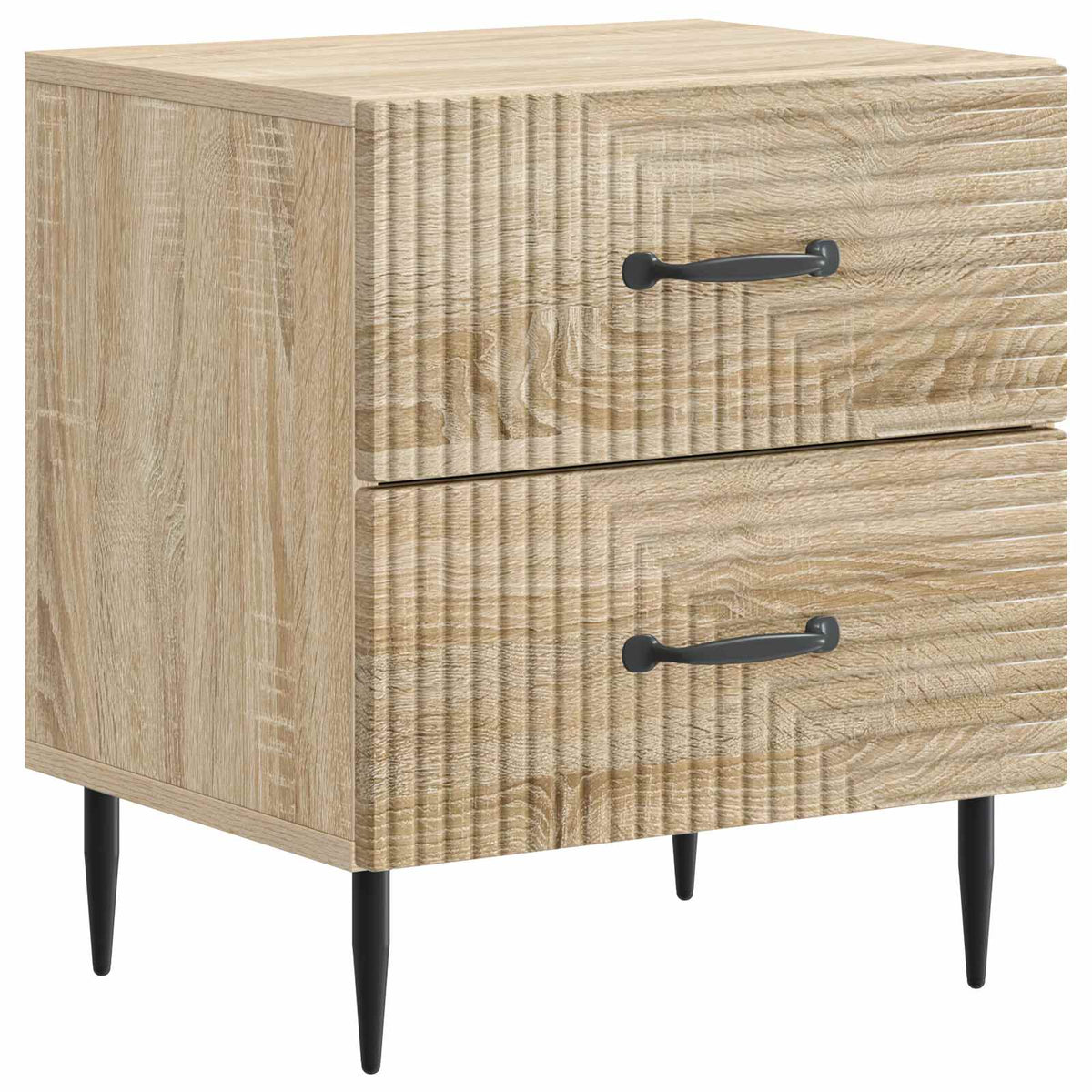 Nachttisch 2 Stk. Sonoma-Eiche 43 x 34,5 x 47,5 cm