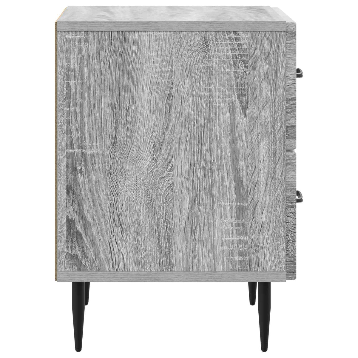 Nachttisch 2 Stk. Sonoma-Grau 43 x 34,5 x 47,5 cm Holzwerkstoff