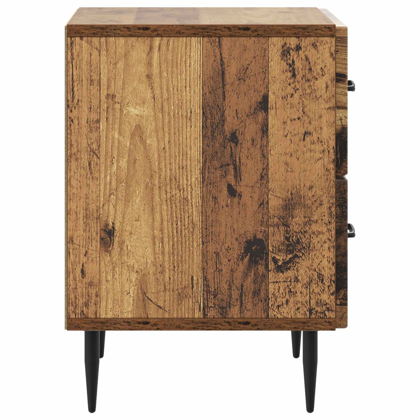 Nachttisch 2 Stk. Altholz 43 x 34,5 x 47,5 cm Holzwerkstoff