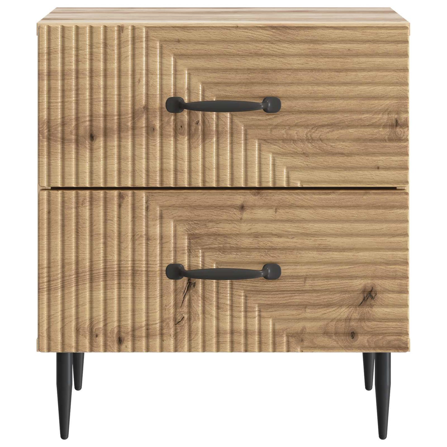 Nachttisch 2 stk. Artisan-Eiche 43 x 34,5 x 47,5 cm