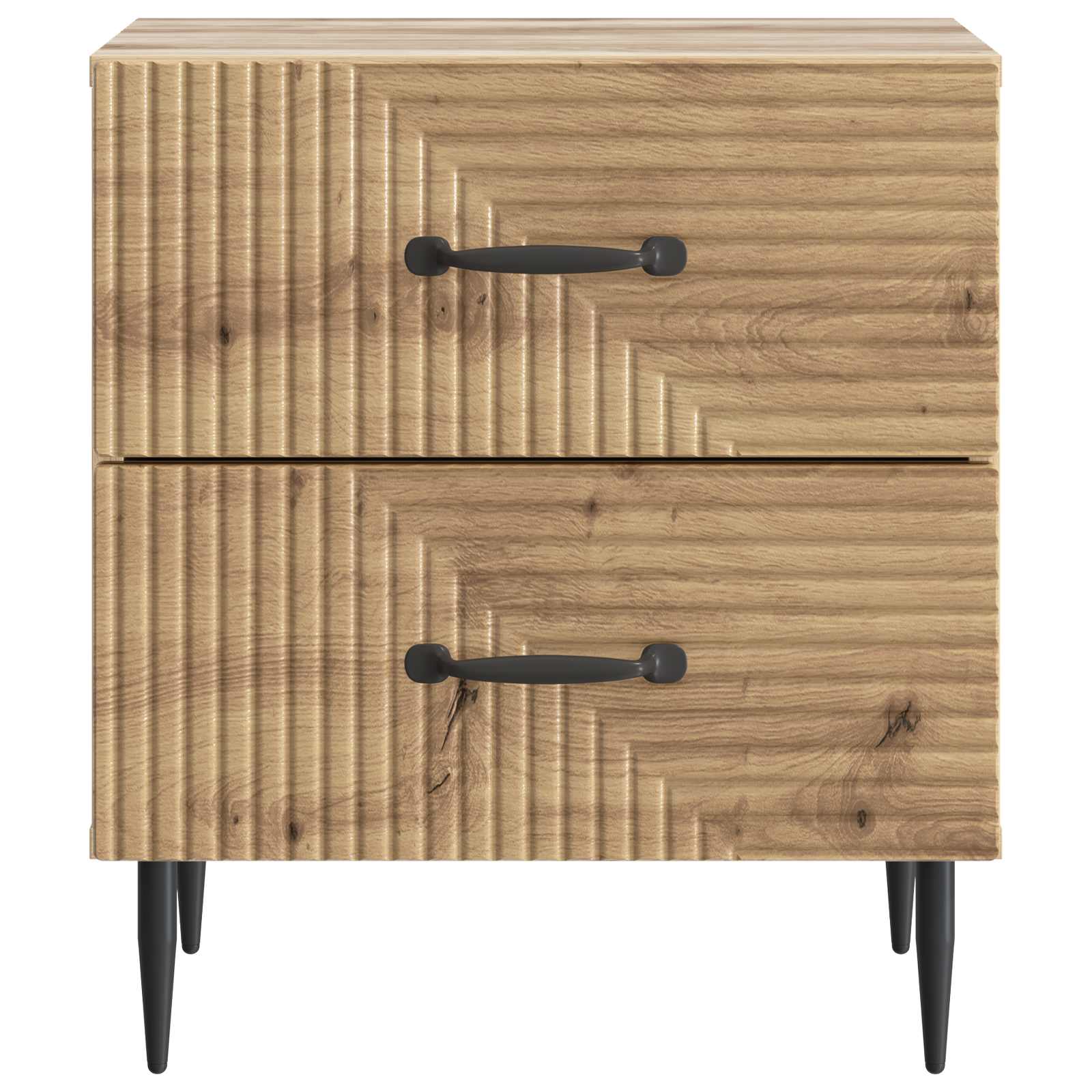 Nachttisch 2 stk. Artisan-Eiche 43 x 34,5 x 47,5 cm