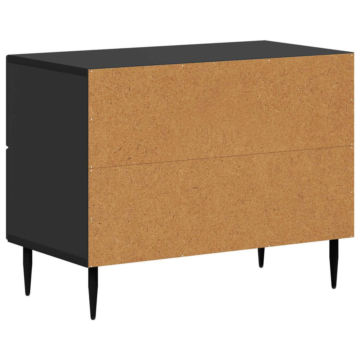 Nachttisch Schwarz 62 x 34,5 x 47,5 cm Holzwerkstoff