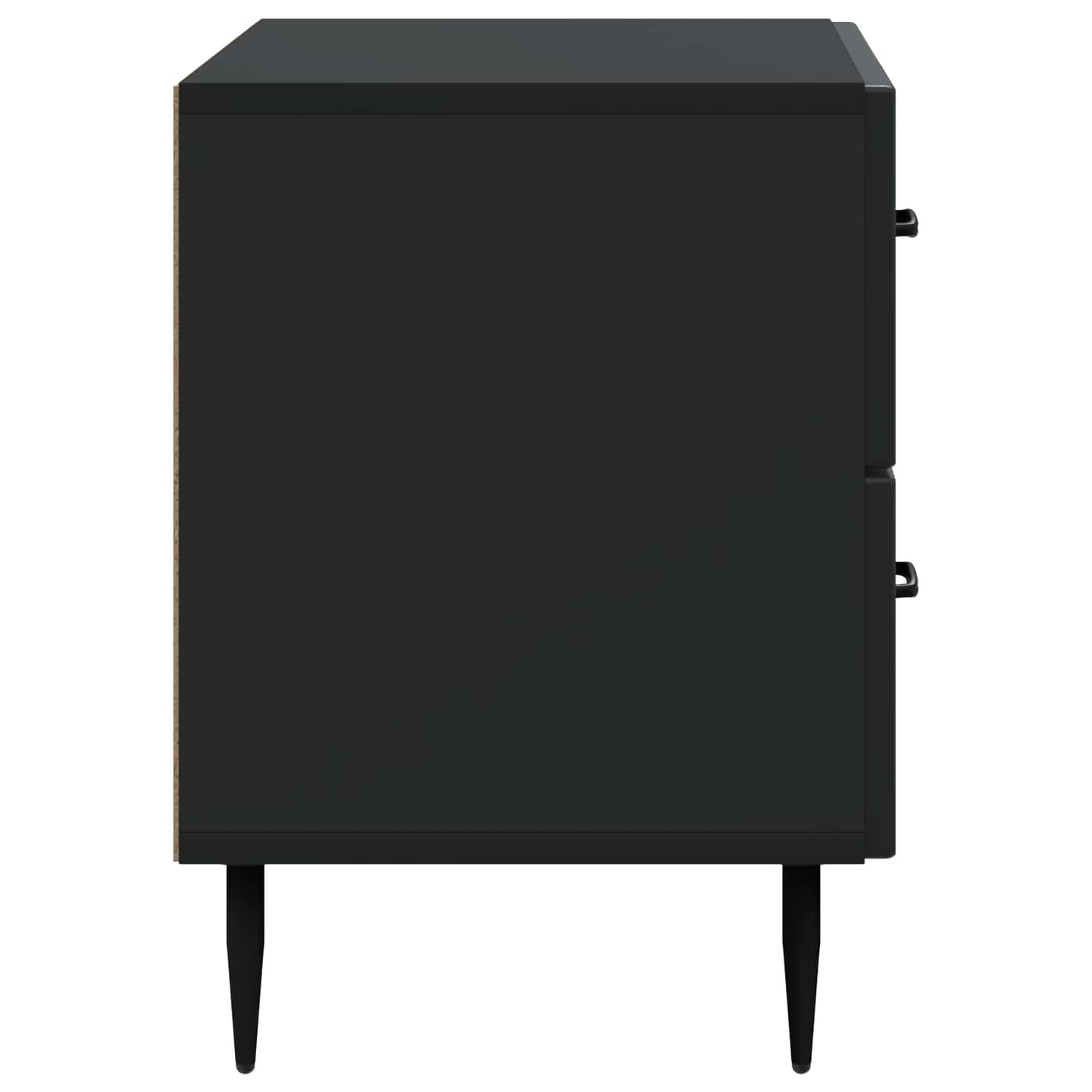 Nachttisch Schwarz 62 x 34,5 x 47,5 cm Holzwerkstoff