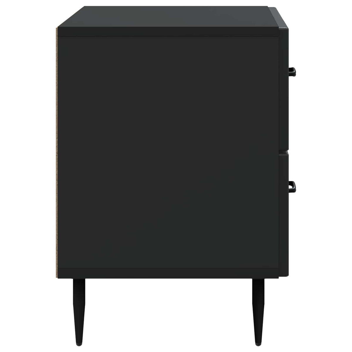 Nachttisch Schwarz 62 x 34,5 x 47,5 cm Holzwerkstoff
