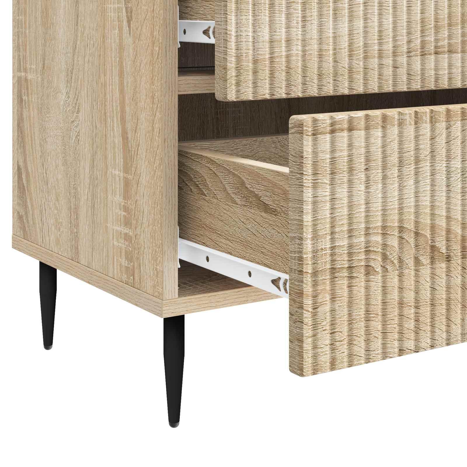 Nachttisch Sonoma-Eiche 62 x 34,5 x 47,5 cm Holzwerkstoff