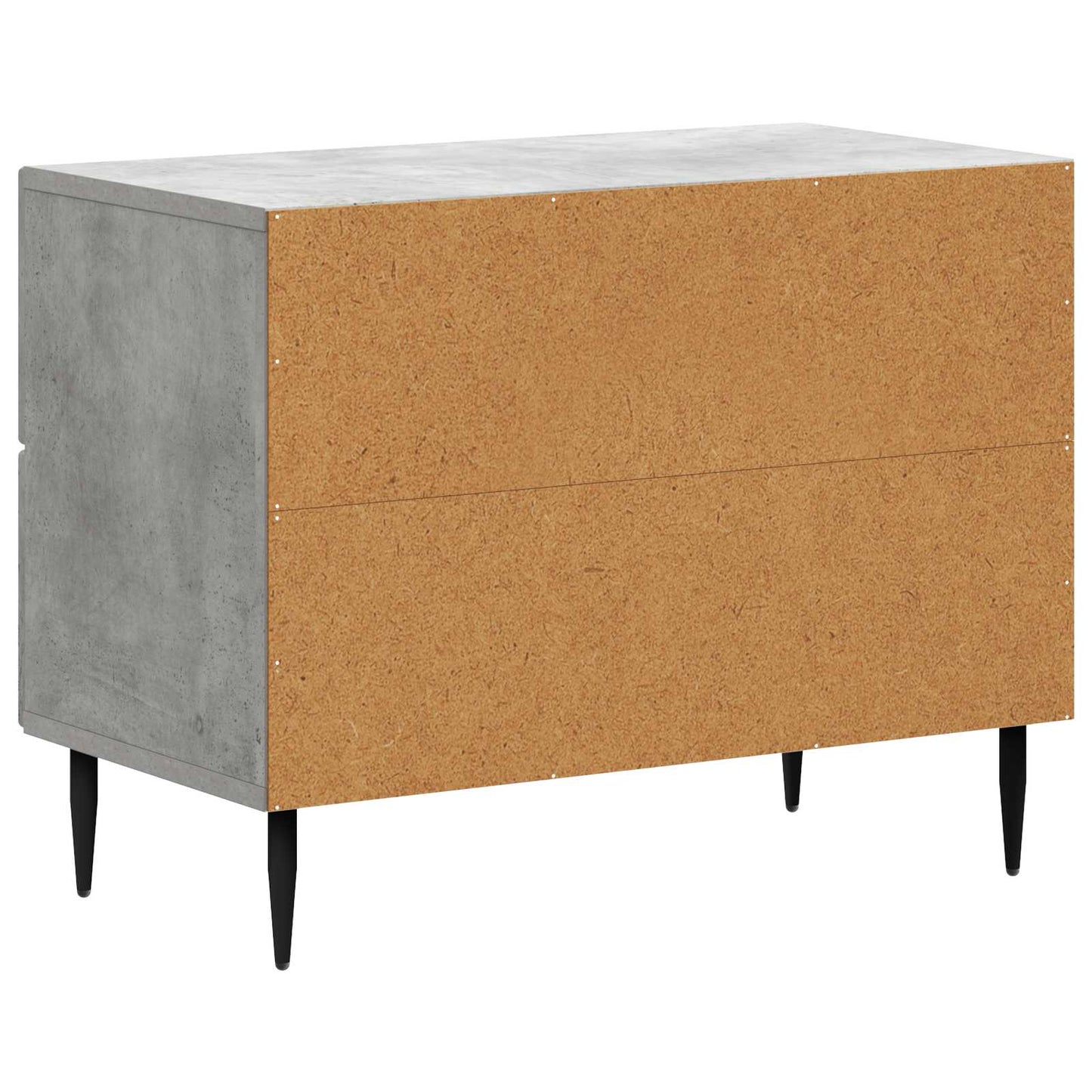Nachttisch Betongrau 62 x 34,5 x 47,5 cm Holzwerkstoff