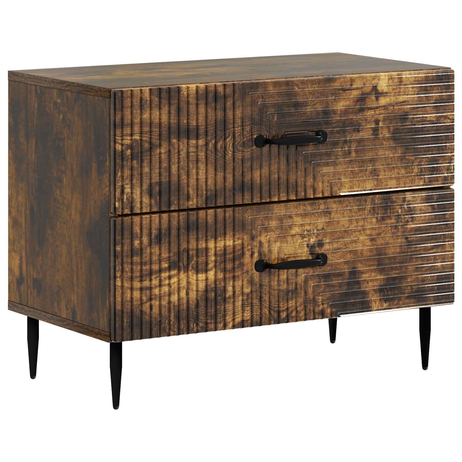 Nachttisch Geräucherte Eiche 62 x 34,5 x 47,5 cm Holzwerkstoff