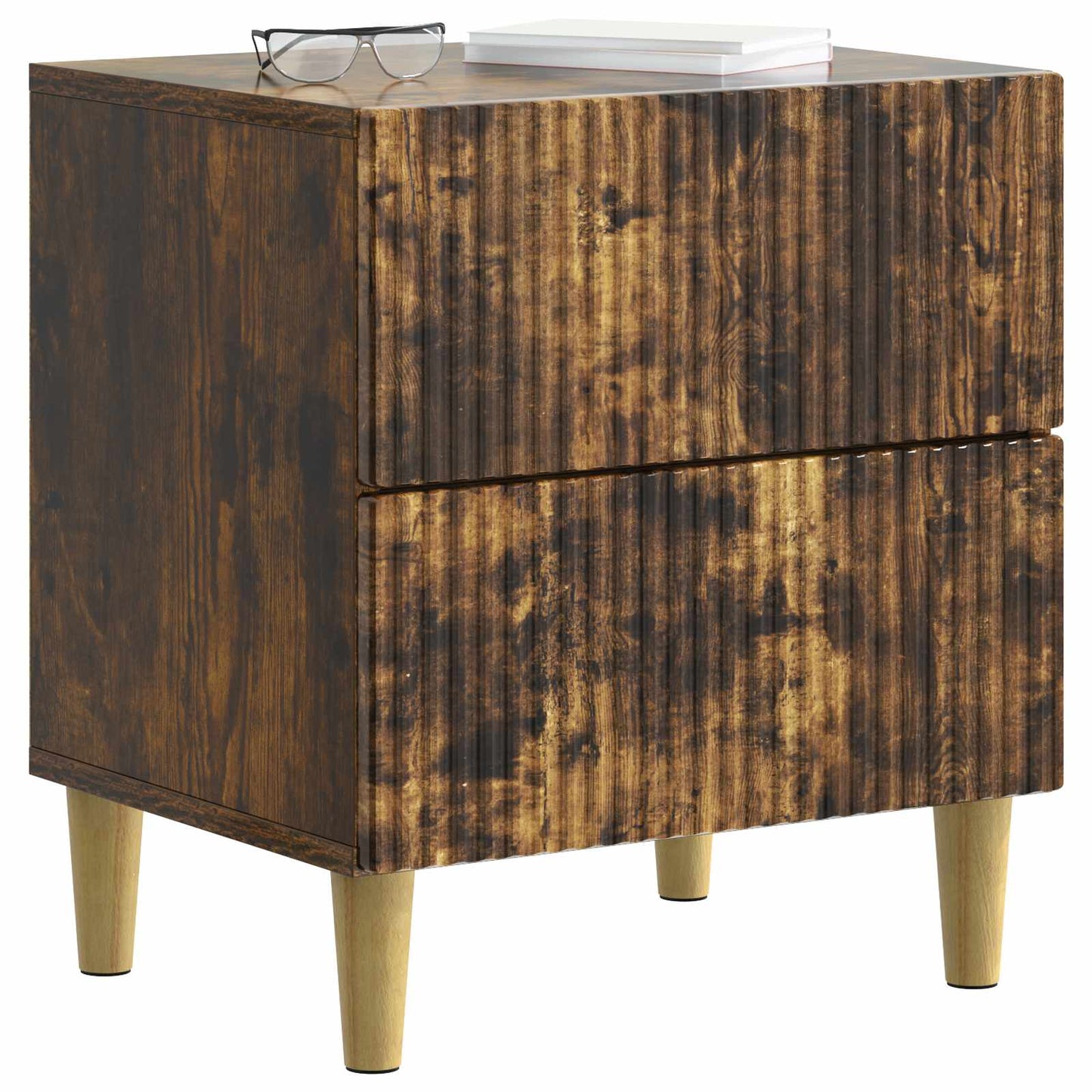 Nachttisch Geräucherte Eiche 62 x 34,5 x 47,5 cm Holzwerkstoff
