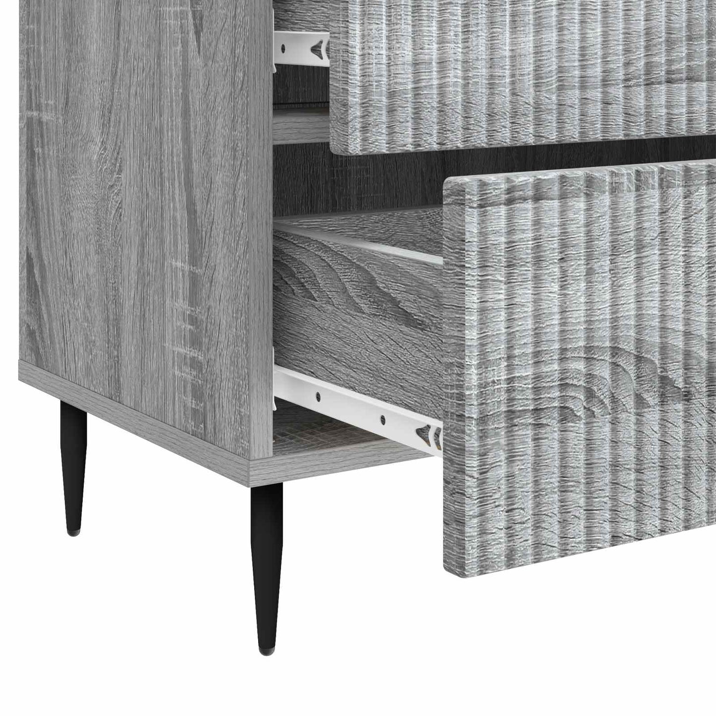 Nachttisch Graues Sonoma 62 x 34,5 x 47,5 cm Holzwerkstoff