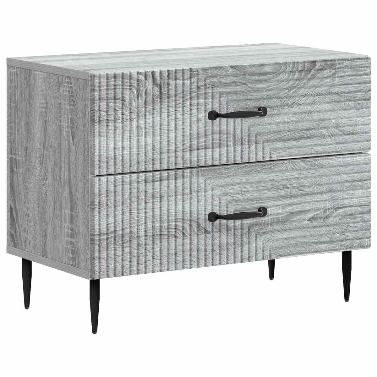 Nachttisch Graues Sonoma 62 x 34,5 x 47,5 cm Holzwerkstoff