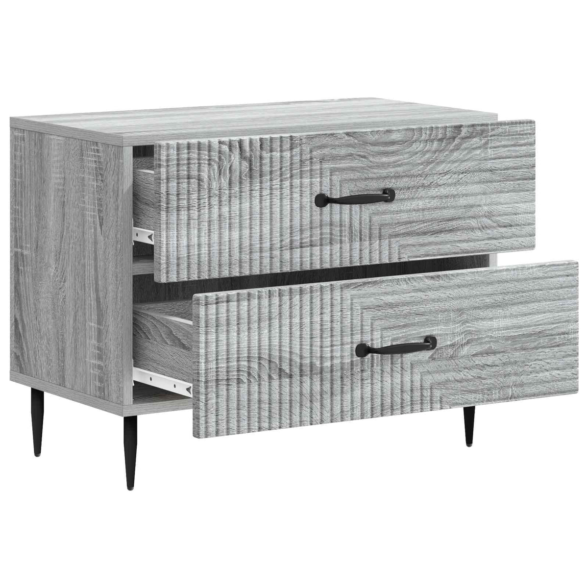 Nachttisch Graues Sonoma 62 x 34,5 x 47,5 cm Holzwerkstoff