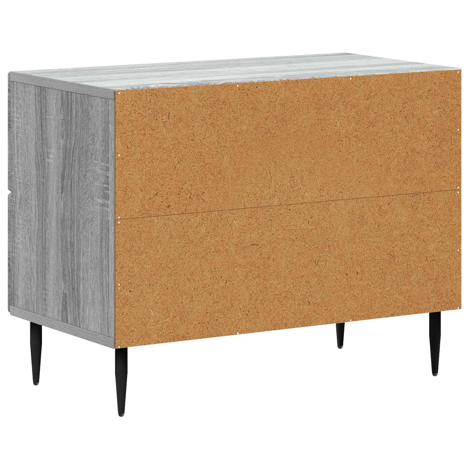 Nachttisch Graues Sonoma 62 x 34,5 x 47,5 cm Holzwerkstoff