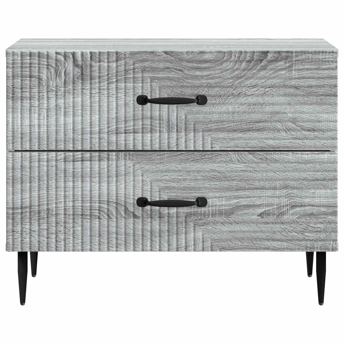 Nachttisch Graues Sonoma 62 x 34,5 x 47,5 cm Holzwerkstoff