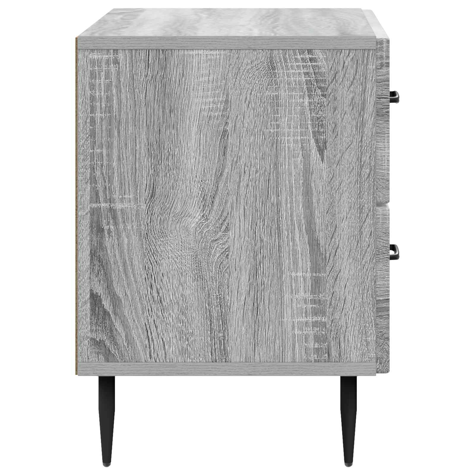 Nachttisch Graues Sonoma 62 x 34,5 x 47,5 cm Holzwerkstoff
