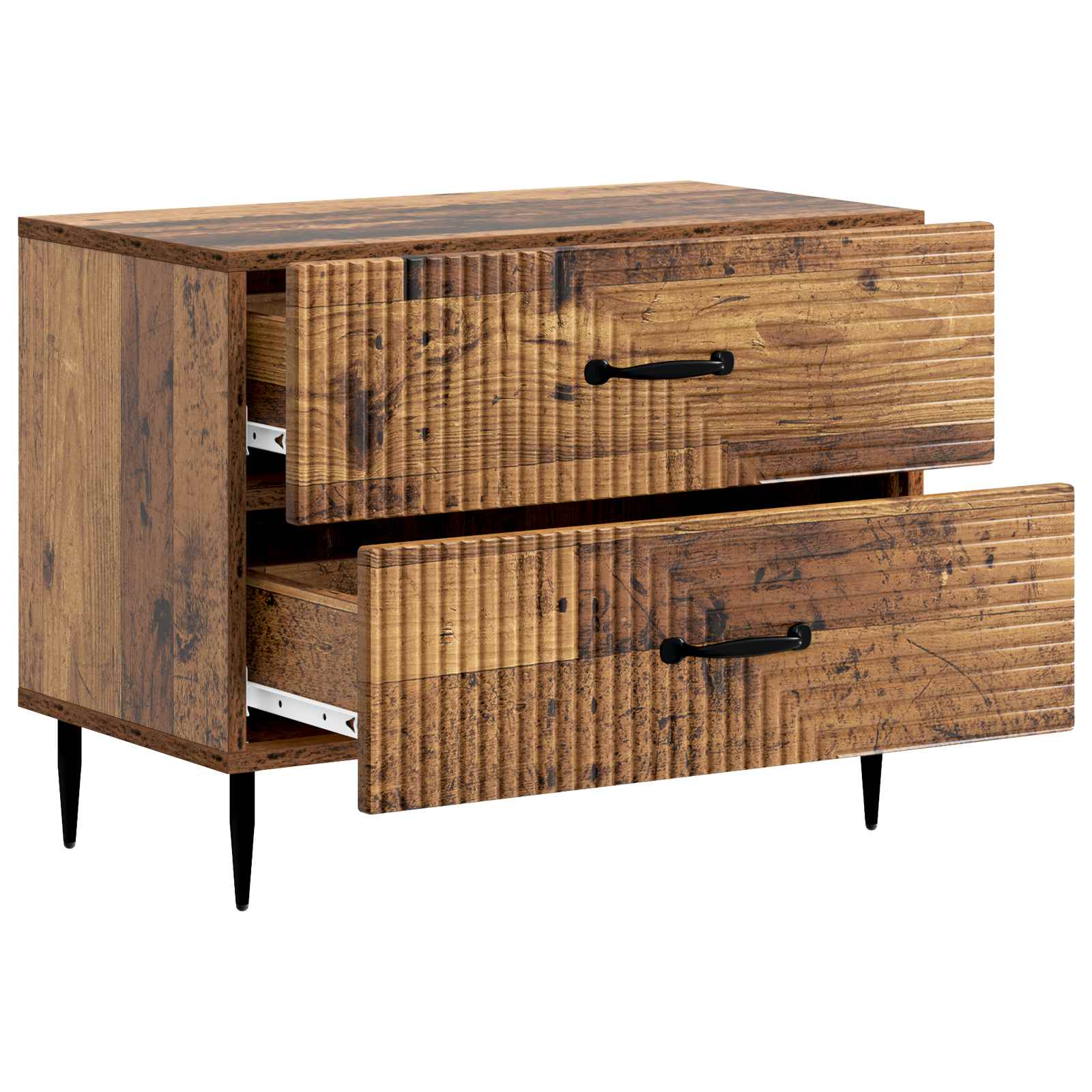 Nachttisch Altholz 62 x 34,5 x 47,5 cm Holzwerkstoff