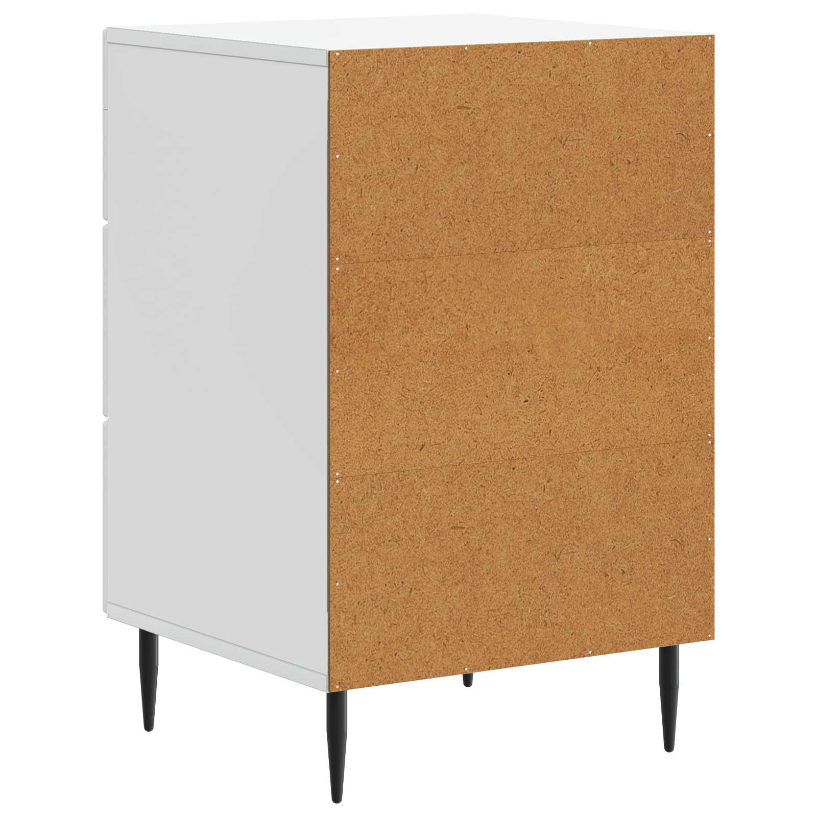 Nachttisch mit Schubladen Weiß 43 x 41 x 66,5 cm Holzwerkstoff
