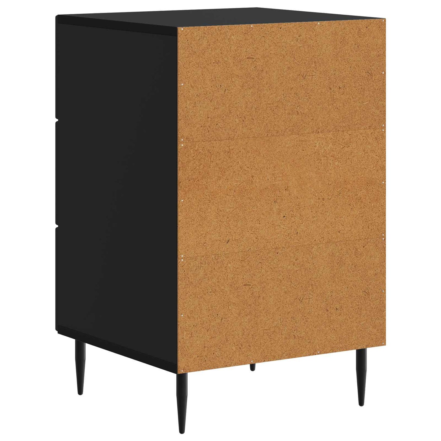 Nachttisch Schwarz 43 x 41 x 66,5 cm Holzwerkstoff