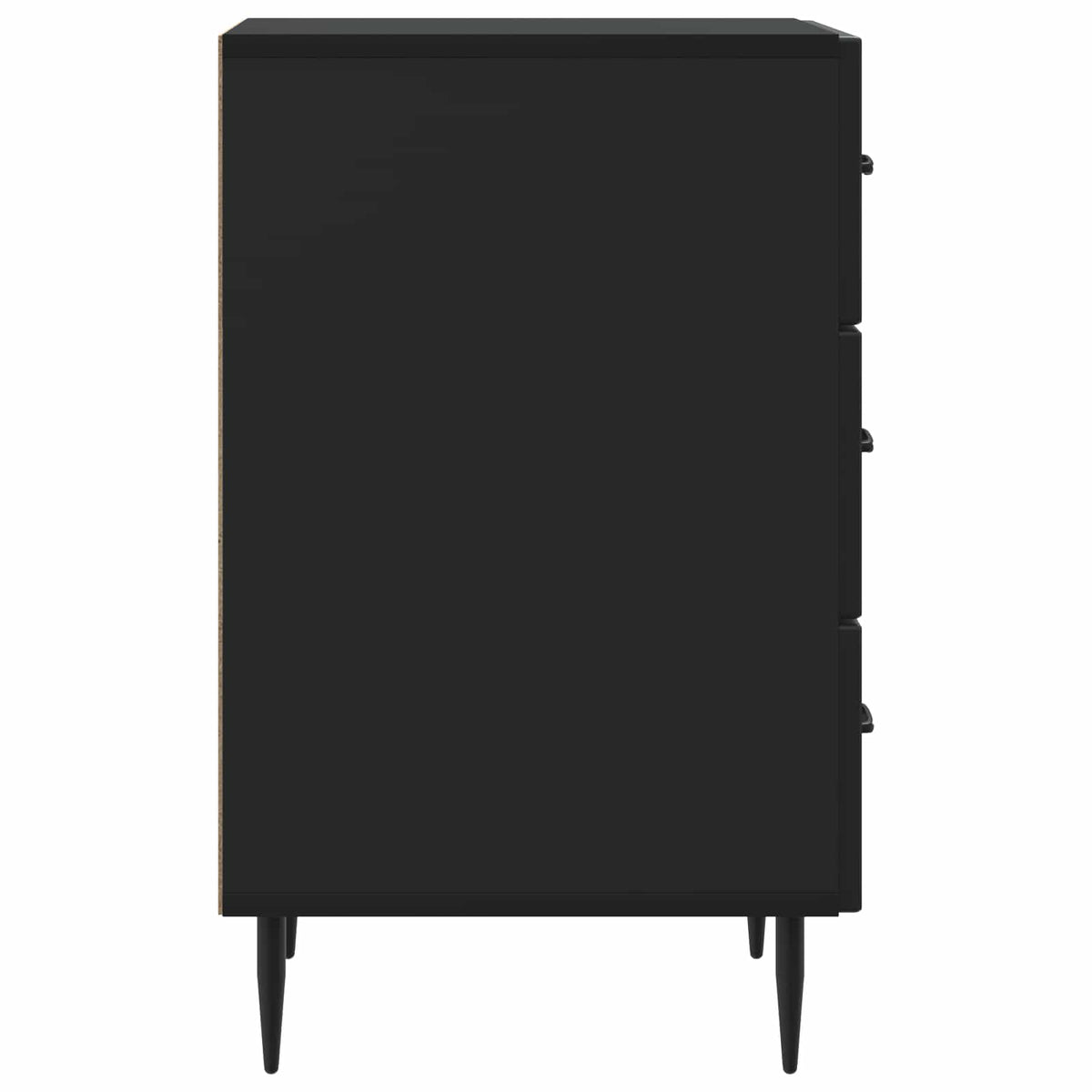 Nachttisch Schwarz 43 x 41 x 66,5 cm Holzwerkstoff