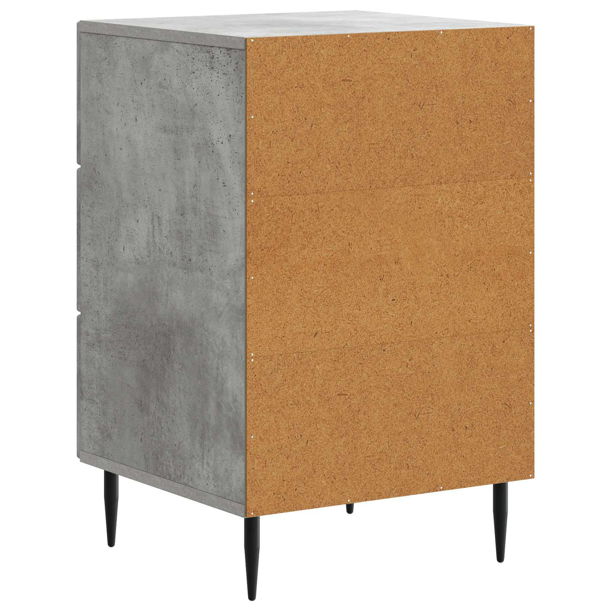 Nachttisch Betongrau 43 x 41 x 66,5 cm Holzwerkstoff