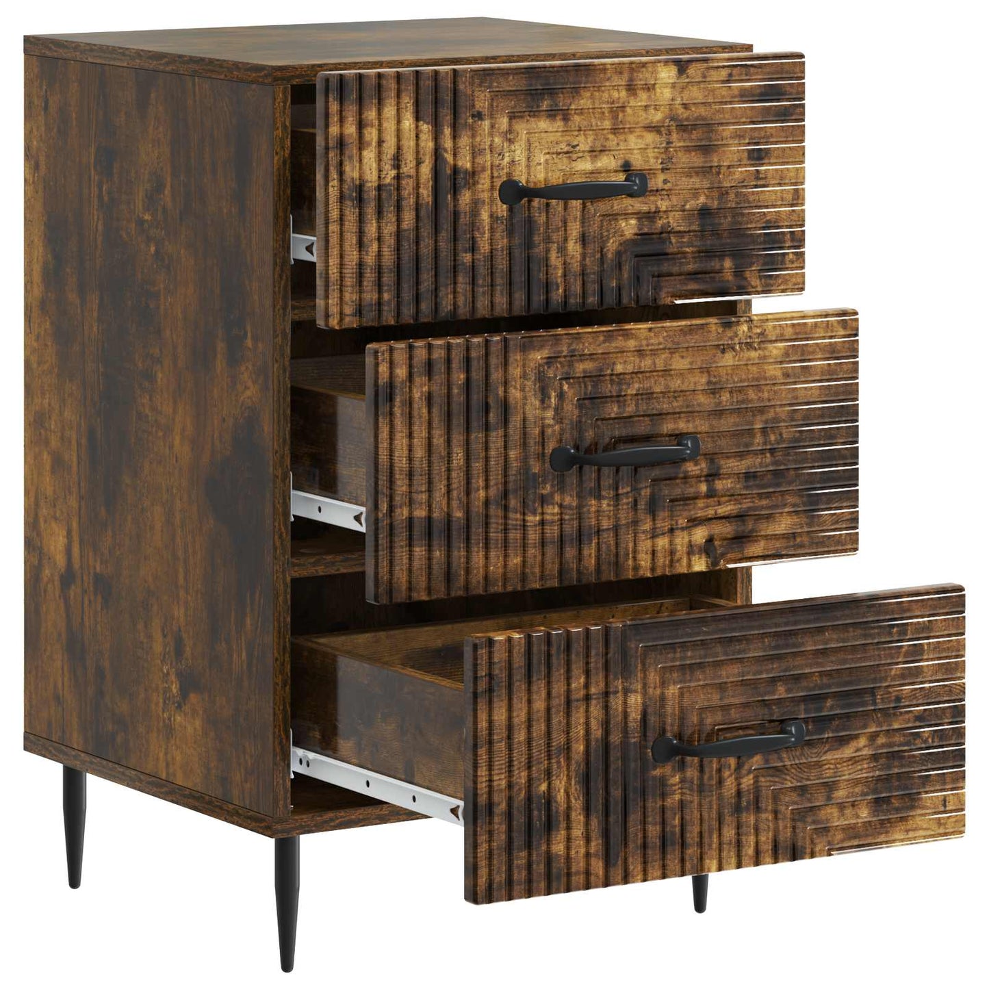 Nachttisch Geräucherte Eiche 43 x 41 x 66,5 cm Holzwerkstoff