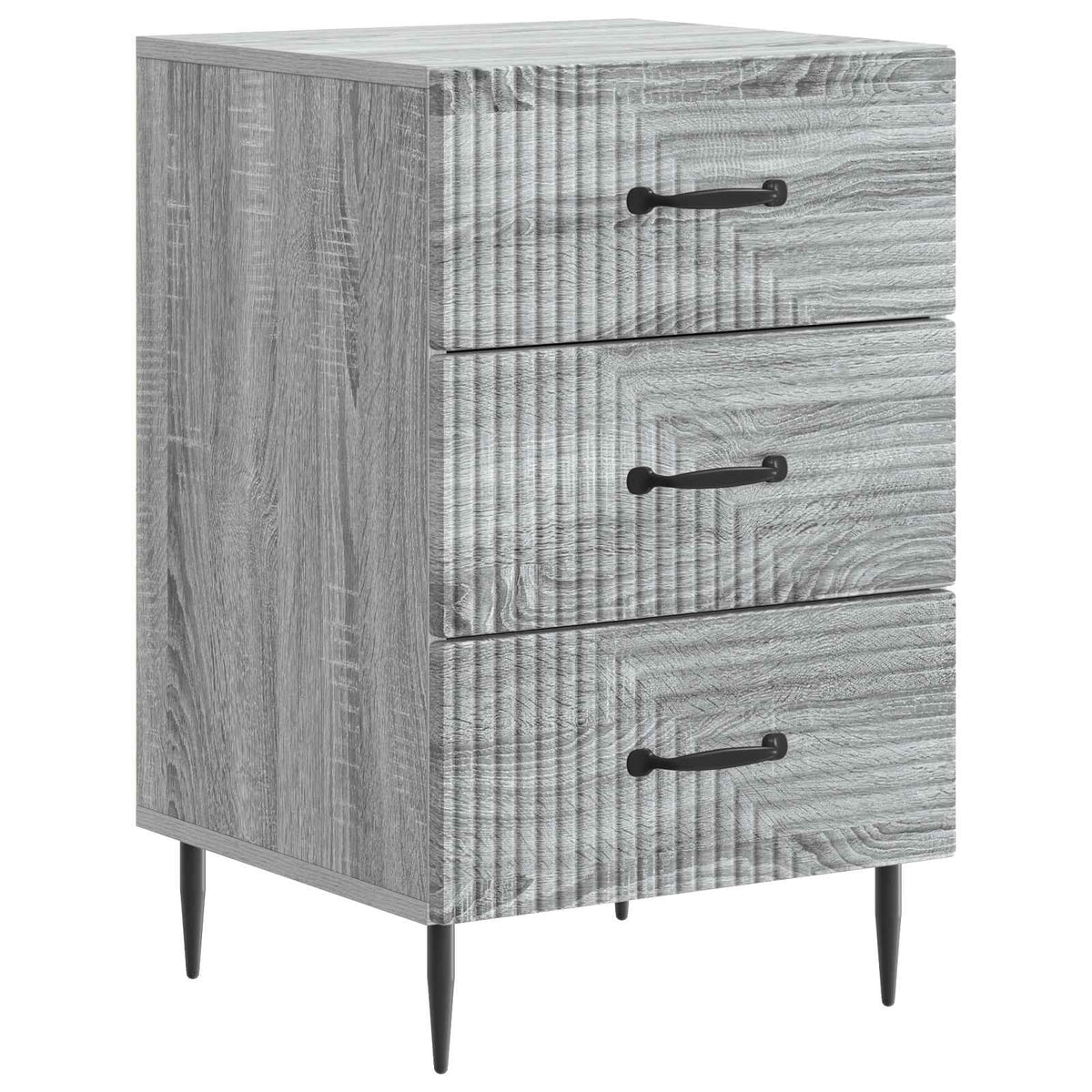 Nachttisch Graues Sonoma 43 x 41 x 66,5 cm Holzwerkstoff