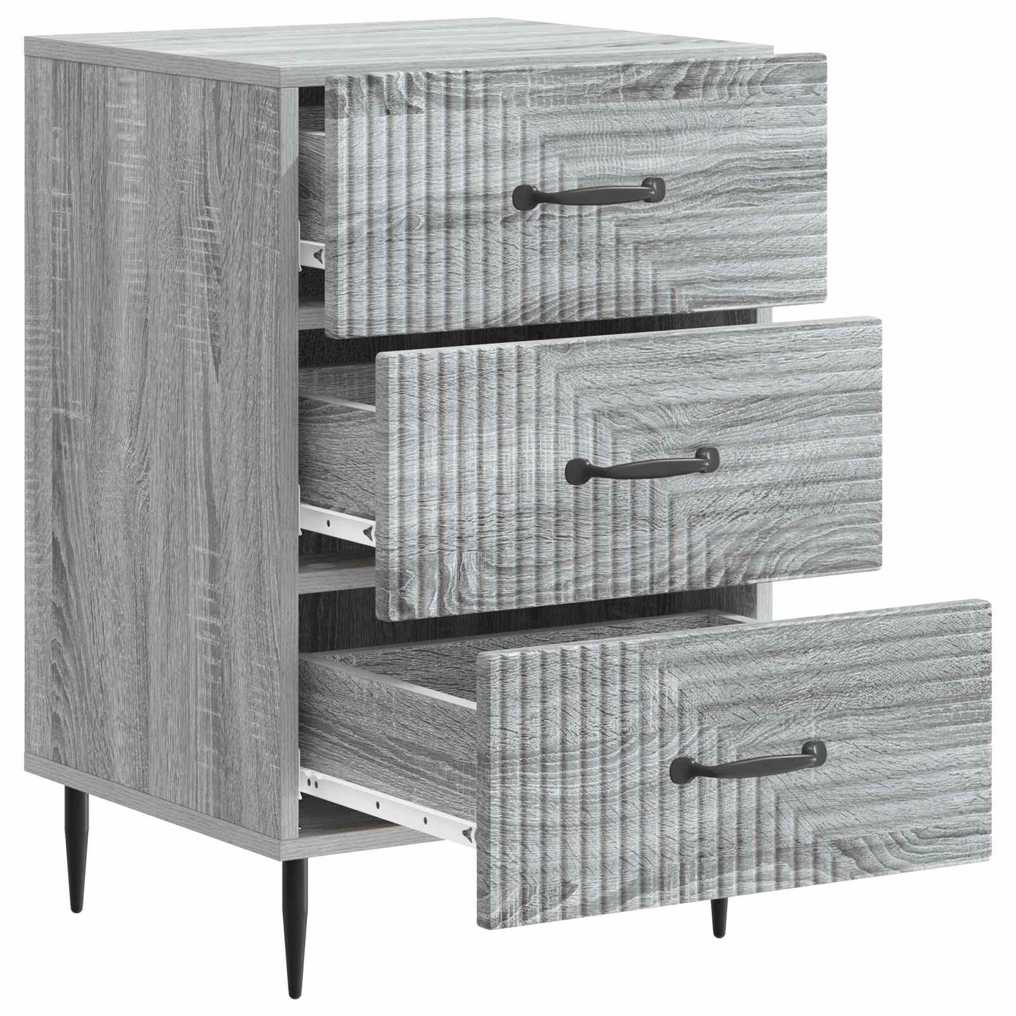 Nachttisch Graues Sonoma 43 x 41 x 66,5 cm Holzwerkstoff