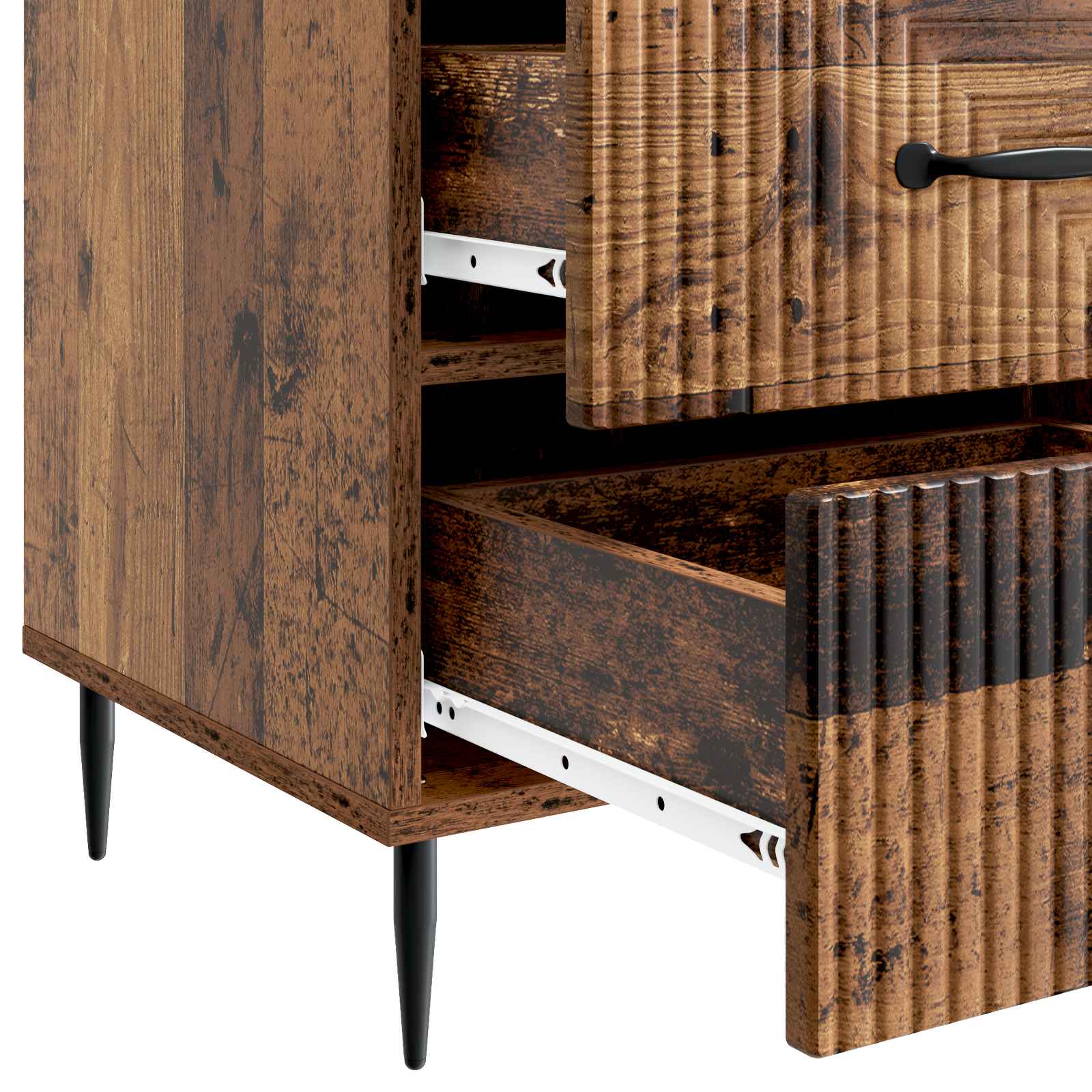 Nachttisch Altholz 43 x 41 x 66,5 cm Holzwerkstoff
